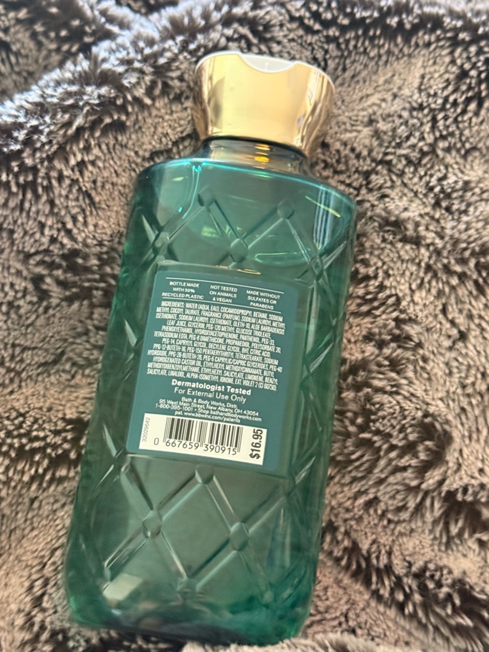 Bath & Body Works Mediterranean Mirage Body Wash - Green with Gold Cap - Picture 2 of 2